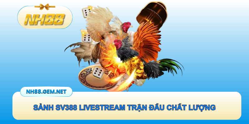 Sảnh SV388 livestream các trận đấu chất lượng
