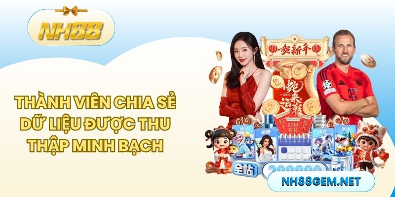 Thành viên chia sẻ dữ liệu được thu thập minh bạch